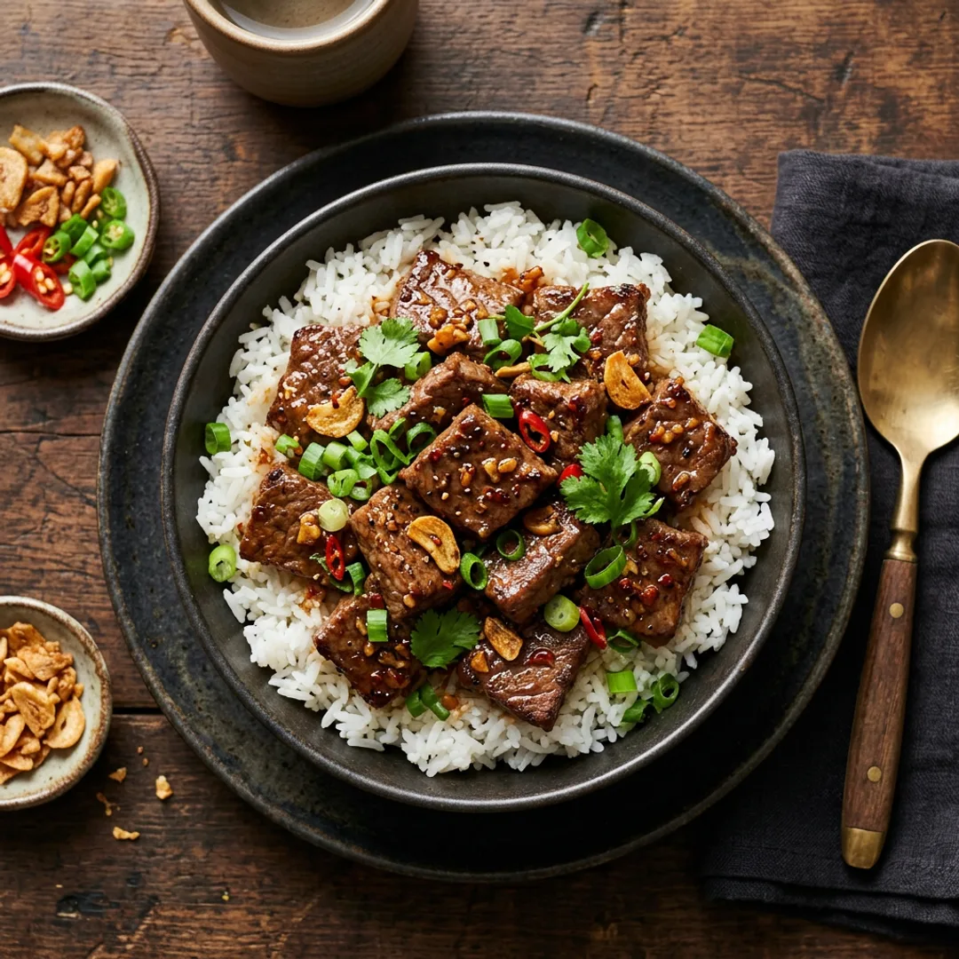 Beef Salpicao Rice Bowl